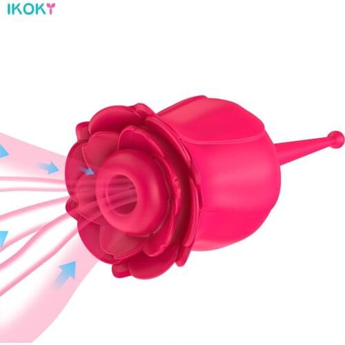 Erotic Gifts A Rose Sucking Vibrator For Clitoris Sucker G spot Massage Anal Plug Women Sex Toys Adults Product Couple Tool Shop