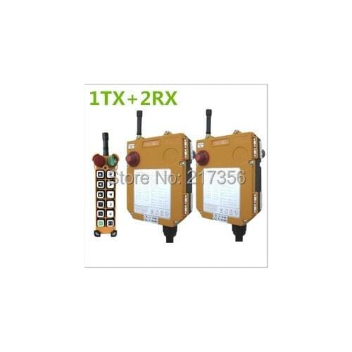 F24-12D(include 1 transmitter+ 2 receivers)/12 channels 2 Speed Hoist crane remote control wireless Uting remote control