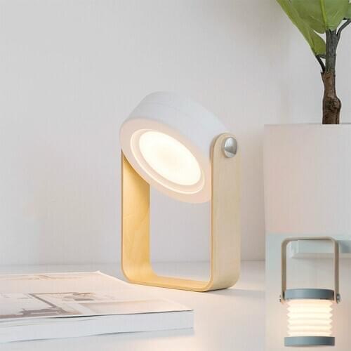 Lantern lamp creative folding telescopic lamp portable led night light desktop usb bedside table lamp novelty LB12121
