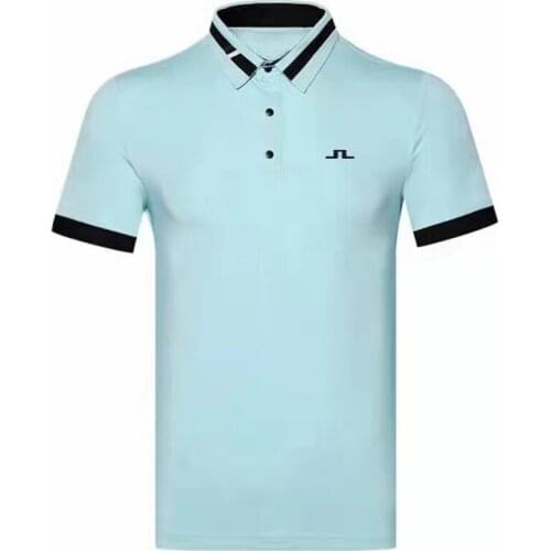 Summer Short Sleeve Golf T-Shirt 3Colors New JL Mens Clothes Outdoor Casual Sports Polo Shirt S-XXL in Choice