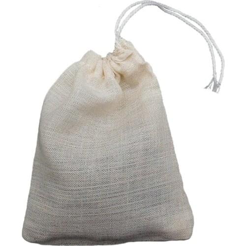 Cotton Bag Soup Filter Coffee Filter Cheese Cloth Muslin Pouch Food Strainer Soya Drainer Mesh Empty Tea Bag