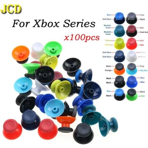 JCD 100PCS 3D Analog Joystick Stick Cover For XBox Series S / X Controller Analogue Thumbsticks Caps Mushroom