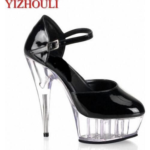 Classics Womens Clear Sole 15CM High Heel Platforms Pole Dance / Performance / Star / Model Shoes, Wedding Shoes