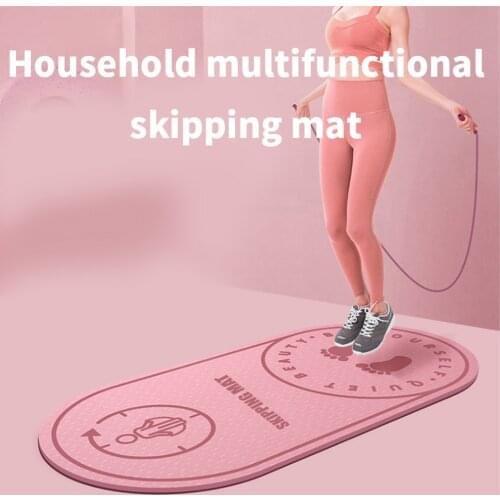 Jump Rope Mat Exercise Cushioning Mute Yoga Mat Sound Insulation and Shock Absorption High Density Board Anti-noice Mat