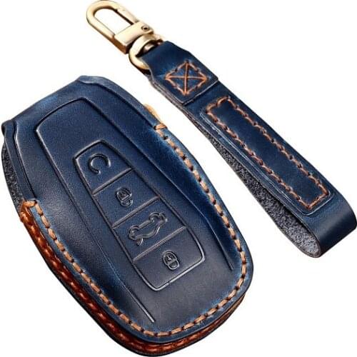 Leather Car Key Case Cover For Geely Coolray 2019-2020 Atlas Boyue NL3 Emgrand X7 EX7 SUV GT GC9 Borui Accessories
