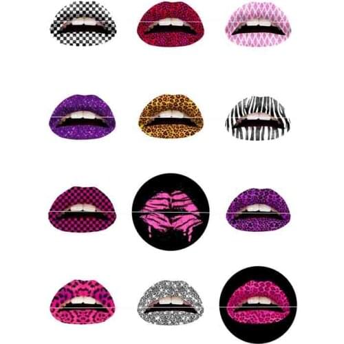 10mm 14mm 16mm 12mm 20mm 25mm 157 12pcs/lot Lip Mix Round Glass Cabochons Jewelry Findings 18mm Snap Button Charm Bracelet