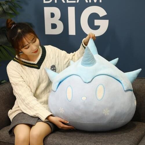 45/60cm Cute Big Slime Game Genshin Impact Slime Theme Plush Toy Slime Throw Pillow Keli Dango Toys Birthday Xmas Gift Kids Toys
