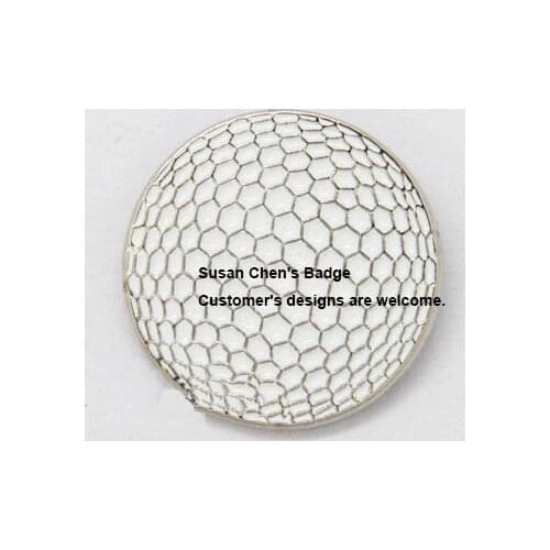 Golf Ball Metal Lapel Pin Military Badge Beautiful Brooches Coins Collectibles