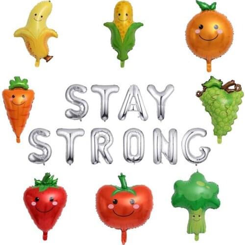 STAY STRONG Letter Banner Balloon - Not All Heroes Wear Capes Foil Mylar Balloon