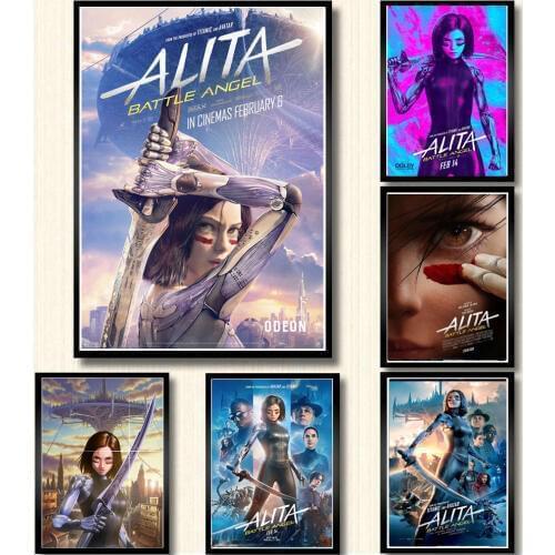 Poster and Prints Alita 2019 Movie Film Game Wall Art Canvas Painting Pictures Printing Home Decor quadro cuadros