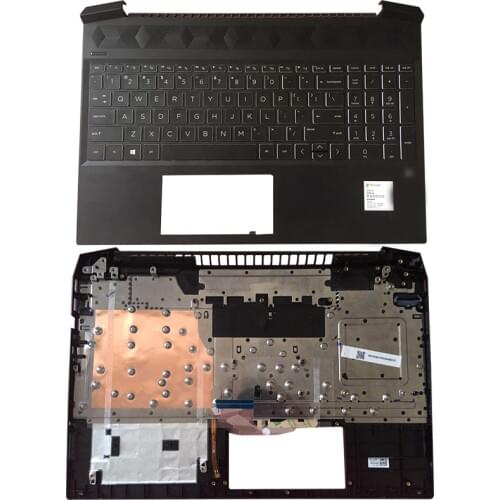 For HP Pavilion Gaming 15-EC 15-ec0000 L72598-001 Laptop Palmrest Upper Case US Backlit Keyboard