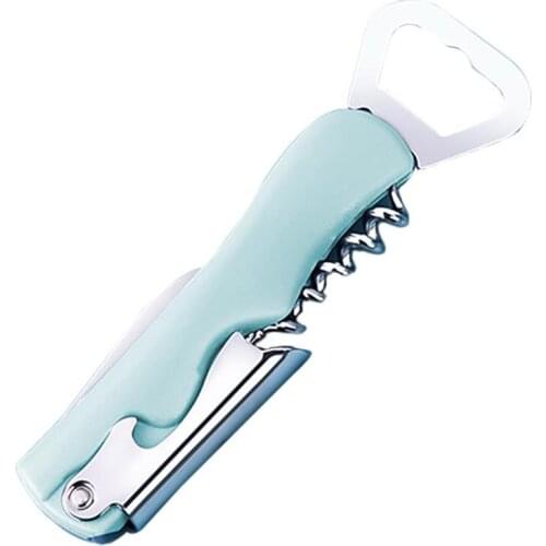 Stainless Steel Cork Screw Corkscrew Multifunction 4-in-1 Wine Cap Opener Beer Cap Bottle Opener Kitchen Bar Tools Accessories
