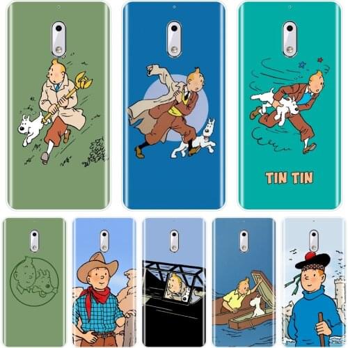 Tintin Cartoon Phone Case For Nokia 9 8 6 5 3 2 1 Plus Silicone Back Cover For Nokia6 Nokia5 Nokia3 Nokia2 Nokia X6 X71 7 Plus