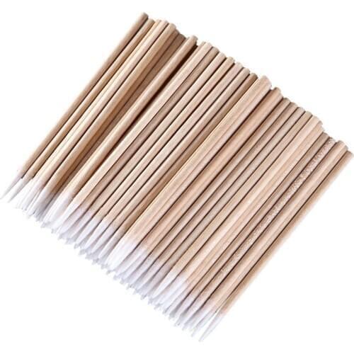 Cotton Pointed Swab 300pcs Permanent Makeup Cotton Pointed Swab Medical Cure Health Makeup Stick cotton swab wood Tattoo accesso