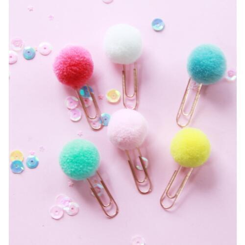 24pcs Cute color ball pill metal bookmarks for books accessories paper memo office clips Stationery items school supplies A6108
