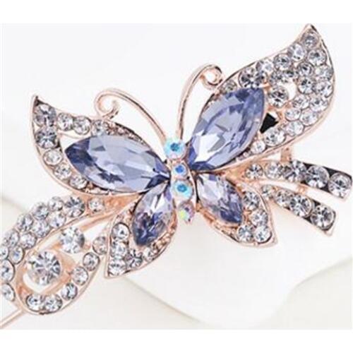 New Arrival Fashion women Headdress Colorful High-grade Alloy Butterfly Hairpin for Girls Hairclip Accessories Headwear Women