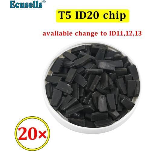 20Pcs/Lot Blank T5 ID20 Carbon Chip Avaliable Ahange to ID11,12,13 T5 Ceramic ID20 Chip