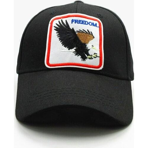 2021 Animal Embroidery Cotton Baseball Cap Hip-hop Cap Adjustable Snapback Hats for Men and Women