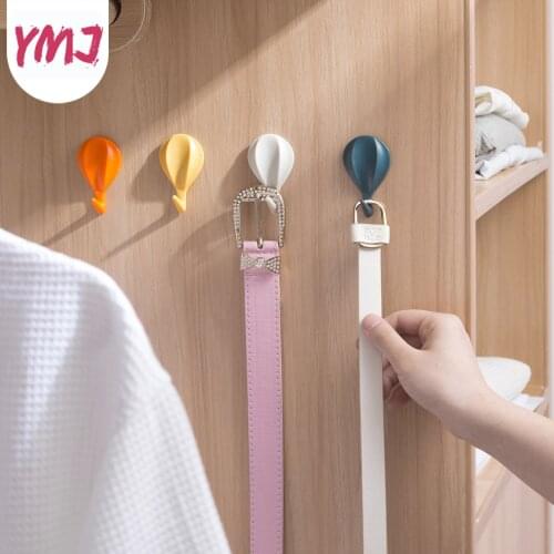 8Pcs/set Creative Hot Air Balloon Hook Wall-mounted Hanger Home Key Hooks for Hanging Adhesive Hook Kitchen Bathroom Supplies