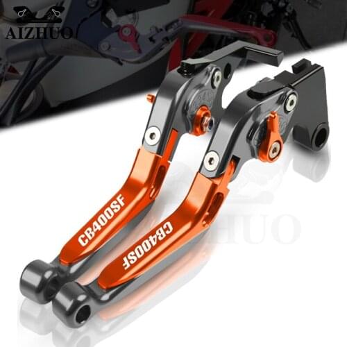 Motorcycle CNC Accessories Clutch Brake Levers FOR HONDA CB400 CB400SF 1992-1998 1997 Folding Extendable Adjustable Handbrake