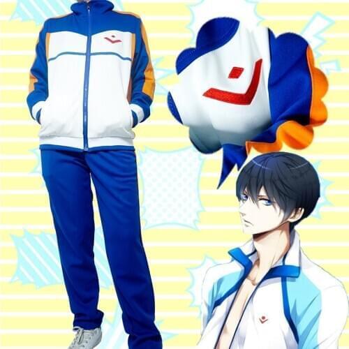 Anime Free! Iwatobi Swim Club Cosplay Costume Haruka Nanase Hazuki Nagisa Cosplay School Uniform Sports Wear Halloween Party