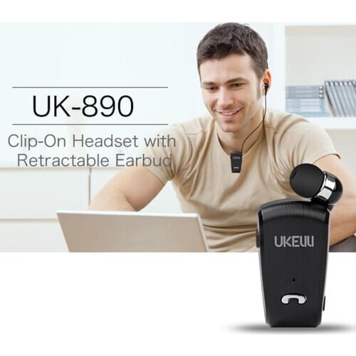 Bluetooth Headset Wireless Earpiece with Microphone Noise Cancelling Bluetooth Earphones for Business Car Trucker Drivers