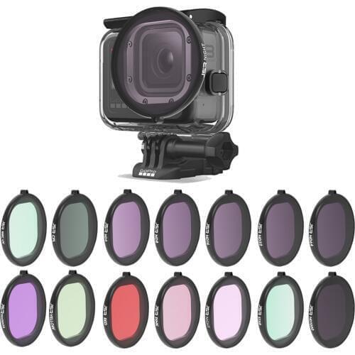 Filter For Gopro Hero 8 Black Original Waterproof Case Diving Housing Accessories Set UV/CPL/Color/ND1000 For Go Pro Hero8 Black