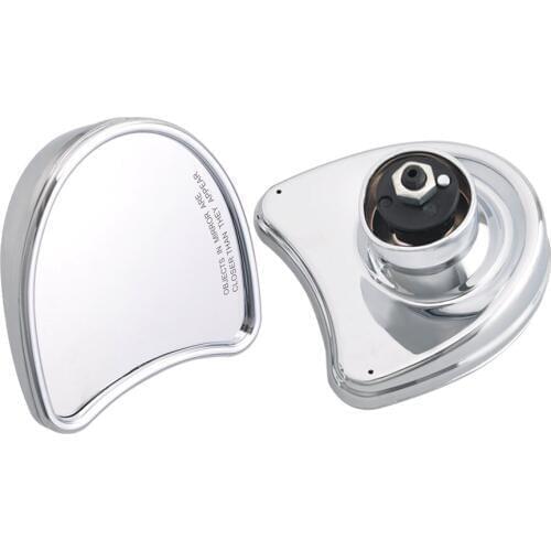 Chrome Motorcycle Fairing Mount Mirrors Side Rearview Fits For Harley Electra Street Glide 1996-2013 Models