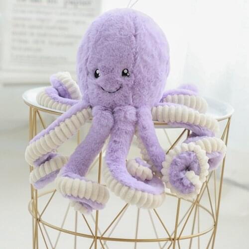 18-60 CM Lovely Simulation Octopus Pendant Plush Stuffed Toy Home Decoration Pillow Cute Sealife Pendant Cushion Children Gifts