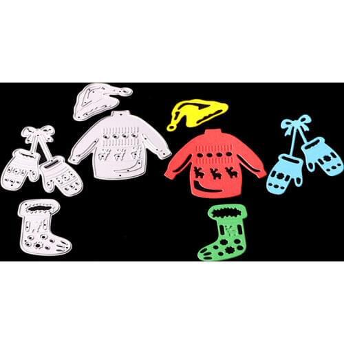 Clothing Set Metal Cutting Dies for scrapbooking Stencils for Craft Paper DIY Scrapbook new dies Cut Template