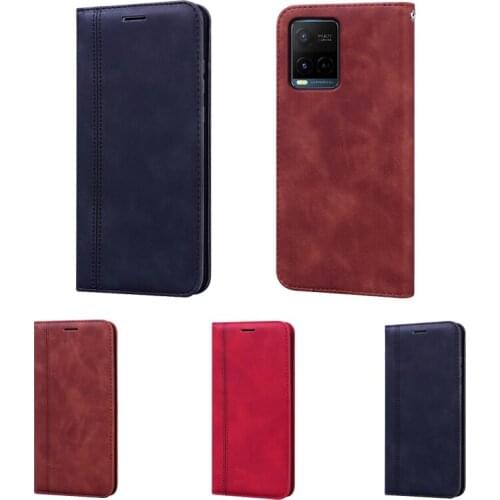 Leather Cover For Vivo Y21 2021 Case Flip Wallet Book Funda For Vivo V2111 Y 21 Case Phone Protective Etui Hoesje Coque