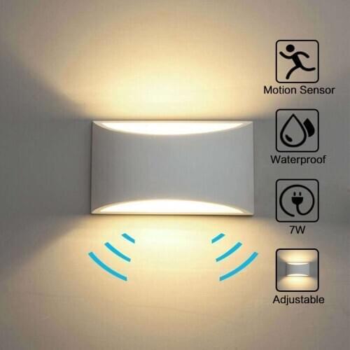 Lamp corridor staircase led human body induction simple Nordic style household aisle lamp bedroom bedside lamp aluminum