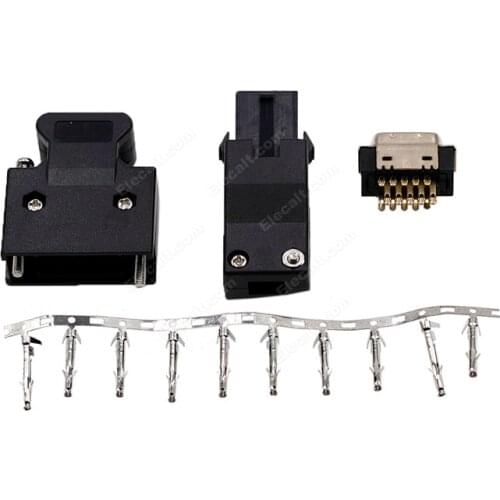 MR-J2CNM Encoder Connector Kit for Mitsubishi Servo Motor Encoder Cable Plug-in MR-J2CNM J2A J2B J2S Series Connector