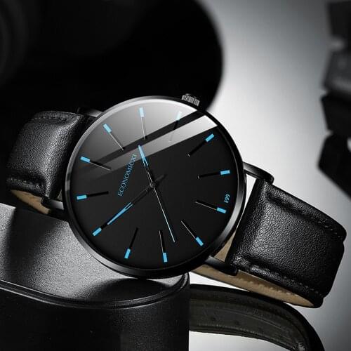 Men Watches 2021 Luxury Male Elegant Ultra Thin Watch Men Business Leather Band Luminous Quartz Watch Relogio Masculino Часы