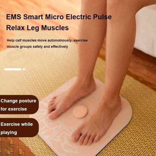 Plastic leg cushion EMS portable smart micro-current leg sole fiber leg energy massage cushion fat burn fitness mat relax muscle