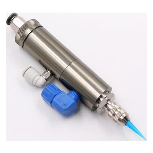 Thimble type dispensing valve single-action micro-adjustable striker medium and low viscosity glue coating glue lined UV glue