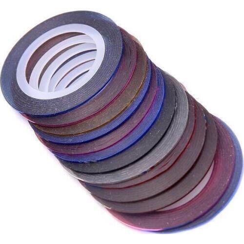 Mixed colors NPW 500Rolls Nail Art Striping Self Adhesive Tape Nail Decoration(32COLORS) FREE