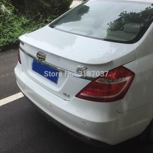For Geely EC7 EC718 Spoiler 2011-2015 ABS Plastic Unpainted Color Rear Roof Spoiler Wing Trunk Lip Boot Cover Car Styling