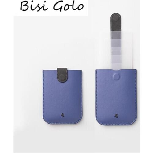 BISI GORO Smart Wallet Slim Men and Women PU Leather Credit Card Holder Business Thin RFID Purse Portable Pull Out Wholesale