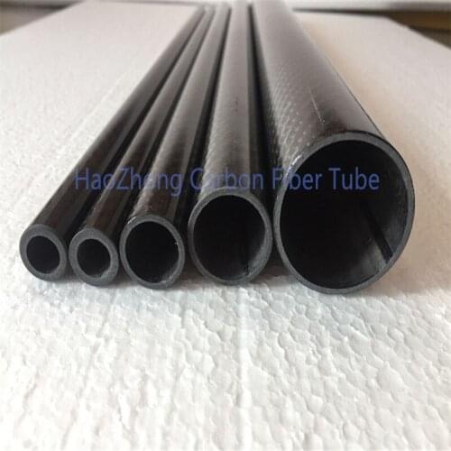 500mm 3k Carbon Fiber Tube 48 50 55 60 64 mm (Roll Wrapped) Light Weight, High Strength and High Qualitity