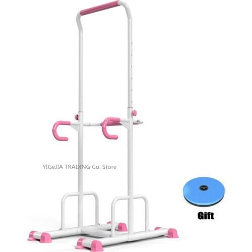 Indoor Pull Up Device with 8 Grade Adjust Height, Household Fitness Equipment Single Parallel Bars, Multi-functional Chin Up