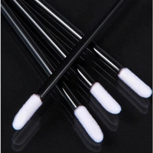 100Pcs Disposable Gloss Lipstick Lip Brushes Wands Applicator Makeup Beauty Tool