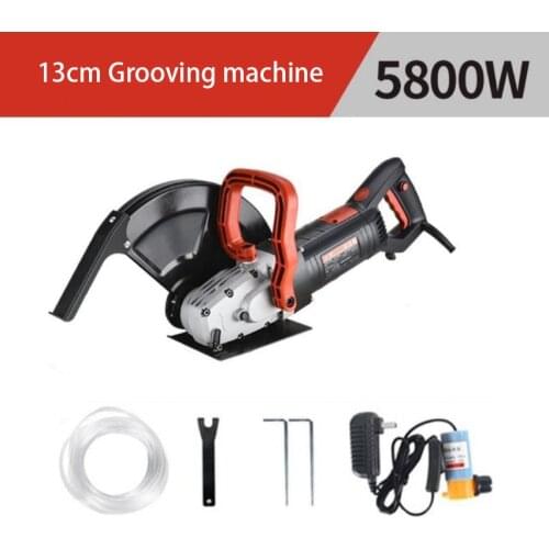 13cm Grooving (or slotting) machine Large multifunctional angle grinder Concrete wall dust-free stone cutting machine