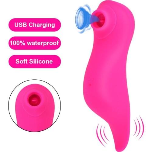 2 in 1 Nipple Stimulation 10 Modes Clitoral Sucking Vibrator G-spot Massager Tongue Oral Licking Vibrator Sex Toys for Women