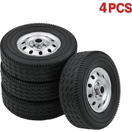 4Pcs/Set Rubber Tire Tyre RC Car Wheel DIY Upgrade Replacement Parts for WPL D12 1/10 RC Truck Car Accessories
