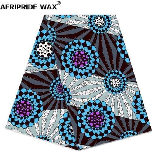 African ankara fabric high quality wholesale african flower 100% cotton real wax brocade fabric for clothing A18F0324