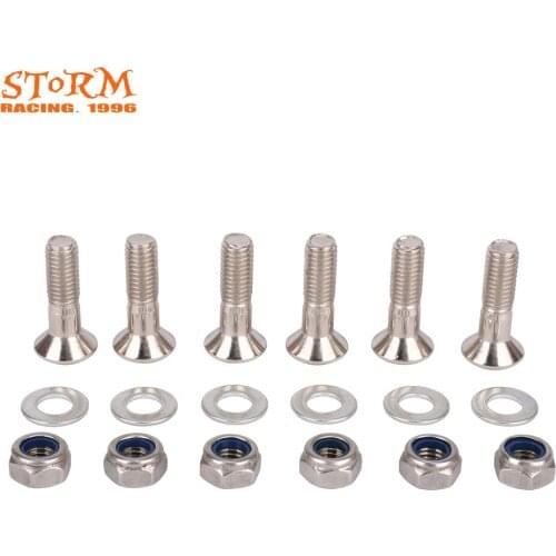 Motorcycle Sprocket Bolts Dental Plate Screws Nails Nuts For KTM Honda Yamaha SX SXF CRF YZF WRF KXF RMZ