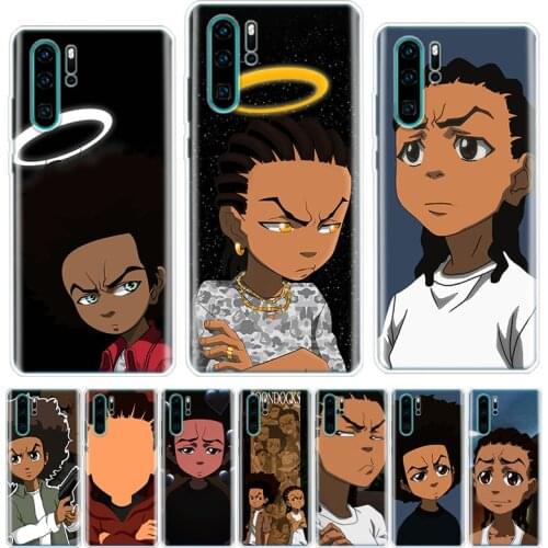 Huey Freeman Boondocks Phone Case For Huawei Honor 9 10 20 Lite Pro 7A 7X 8S 8X 8A 9X 1020i Y5 Y6 Y7 Y9 2019 V20 Cover Shell Coq