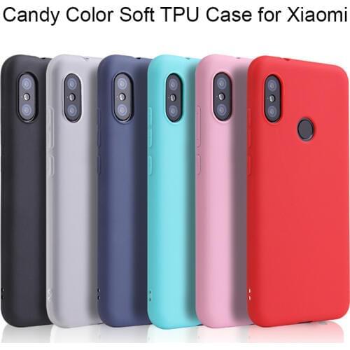 Candy Color Case for Xiaomi Mi A2 Lite A1 A2 A3 Mi 8 Mi9 SE Mi10 Max 2 Mix 2S Note 3 10 lite silicone Case on Xiaomi Play Case