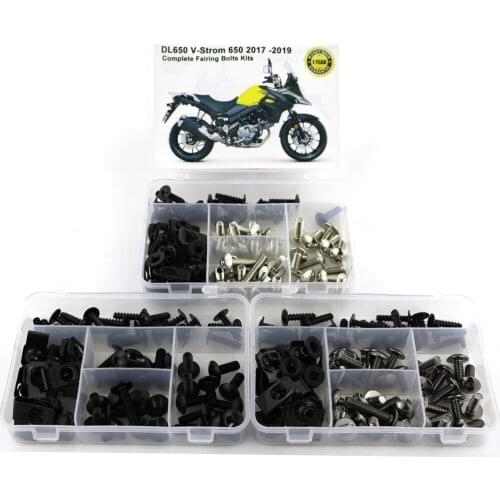 For Suzuki DL650 V-Strom 650 2017 2018 2019 Complete Full Fairing Bolts Kit Steel Speed Nuts Fairing Clips Side Covering Nuts